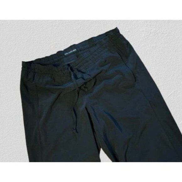 Marithé + François Girbaud Womens Drawstring Black Pants Made In Italy Size 27 - Picture 2 of 9